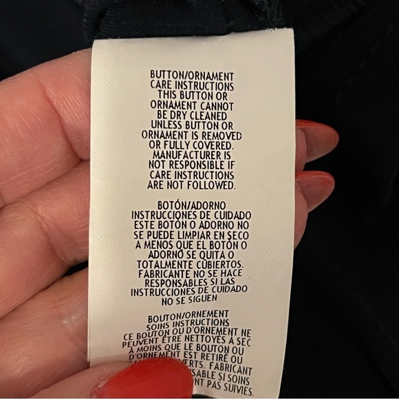 Betsy Adam elegant batwing tunic dress w rhinestones embelishment, stretchy sz 8 - Picture 11 of 12